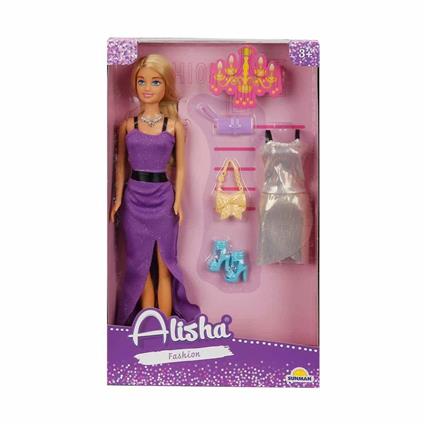 3393 Sun-Rst-Sıs Minik Alisha Yedek Kıyafetli Bebek Set 29 Cm - Sunman