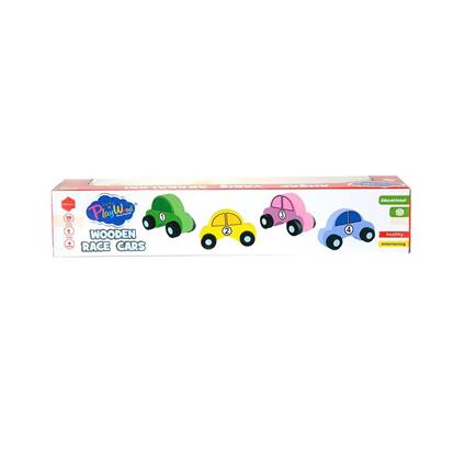 380-Ony Onyıl, Playwood Ahşap Yarış Arabası 4'Lü