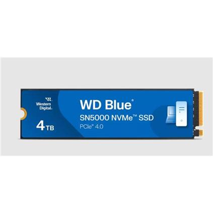 4 TB WD Blue SN5000 Pcı-4.0 5000MB/S 4000MB/S M2 Ssd Wds400t4b0e