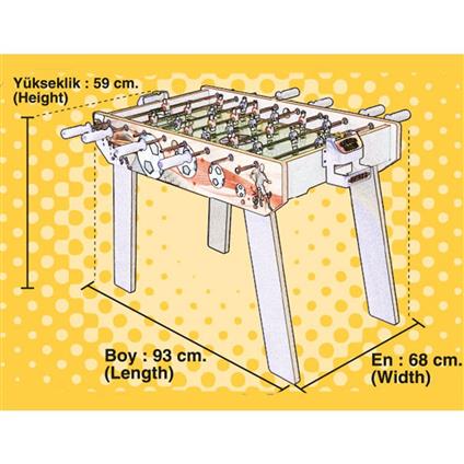 403 Ayaklı Ahşap Masa Maçı