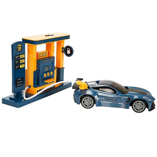 41627 Sun-Zhc-Crn-RC Araba Benzin İstasyonlu Duman Püsk 2 4Ghz Ses Işık