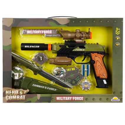 4308 Sesli Ve Işıklı Silah Seti -Sunman