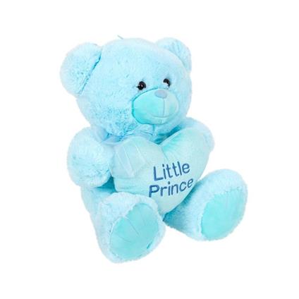 4763 Peluş Ayı Prens Ve Prenses Kalpli Ayı 45 Cm