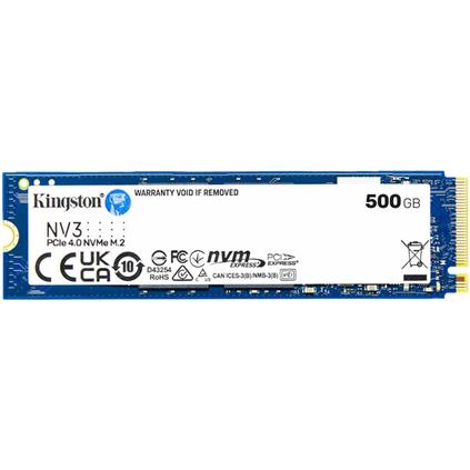 500 GB Kıngston NV3 M.2 Nvme Pcıe Gen4 5000/3000Mbs Snv3s/500G
