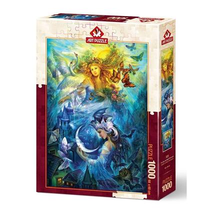 5218 Art Puzzle, Gündüz Ve Gece Prensesleri 1000 Parça