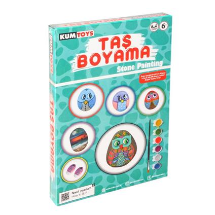 5307 Kumtoys Taş Boyama - Stone Painting / +6 Yaş