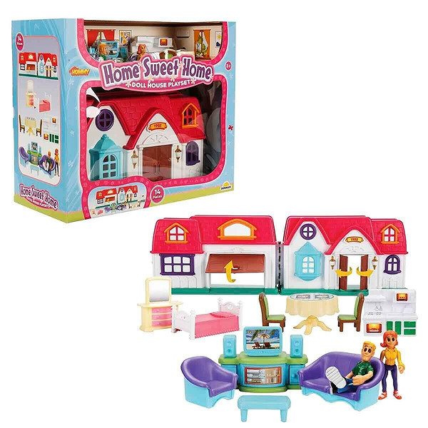 5676 Sun-Sabc-Hmy-EV Oyun Set Home Sweet Home 14 Prç
