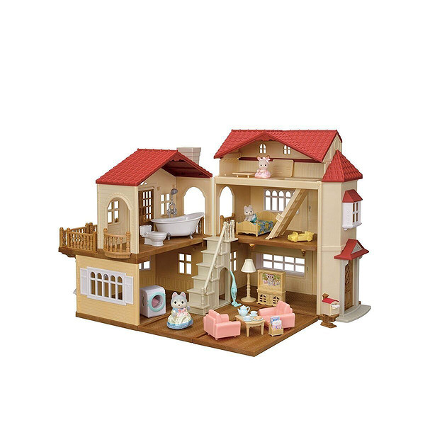 5727 Sylvanian Families Oyun Odalı Işıklı Şehir Evi Oyun Seti +4 Yaş