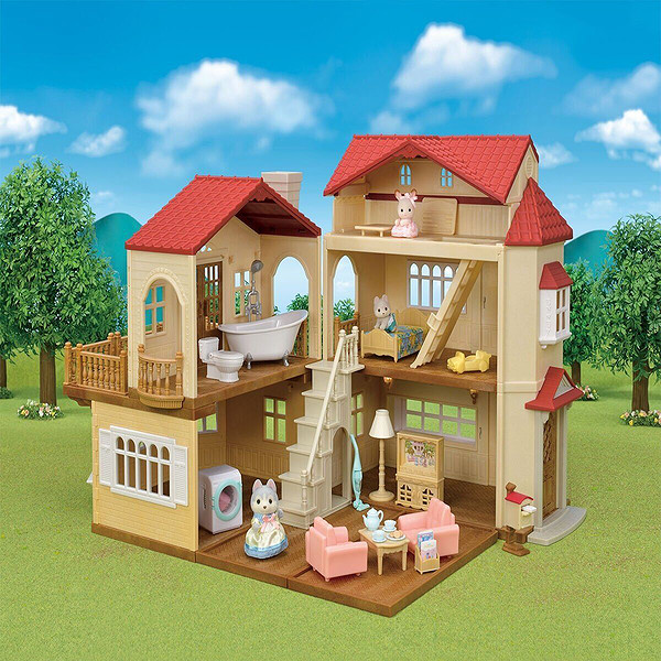 5727 Sylvanian Families Oyun Odalı Işıklı Şehir Evi Oyun Seti +4 Yaş