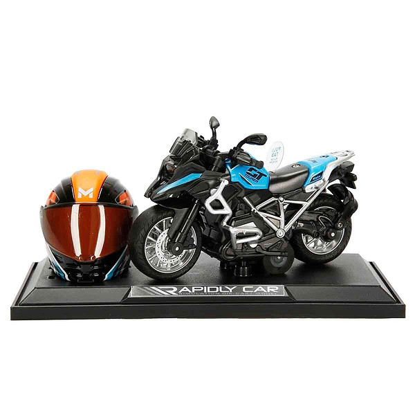 5834 Sun-Myg-Motosiklet 1 14 Bmw Off-Road Kasklı Figür PB 3R Ses Işık