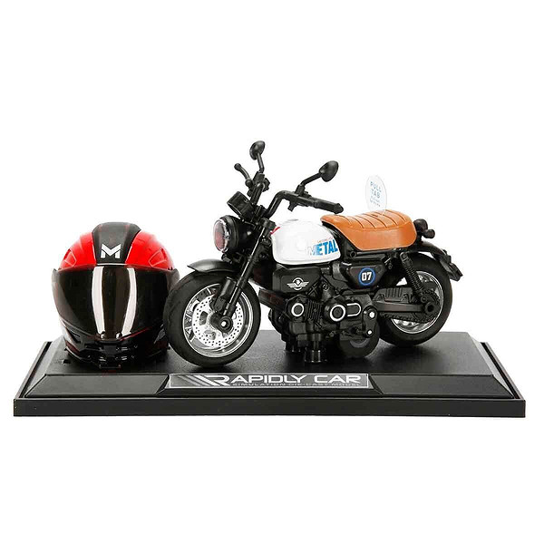 5835 Sun-Myg-Motosiklet 1 14 Honda Monkey Kasklı Figür PB 3R Ses Işık