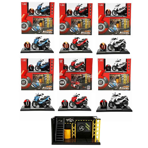 5839 Sun-Myg-Motosiklet 1 12 Bmw Kasklı Figür PB.3R Ses Işık