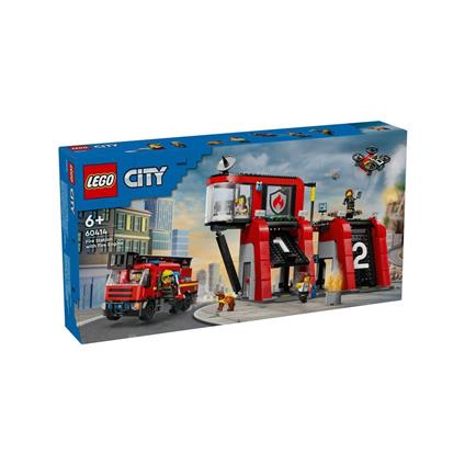 60414 Lego City İtfaiye Kamyon Ve İtfaiye Merkezi 843 Parça +6 Yaş