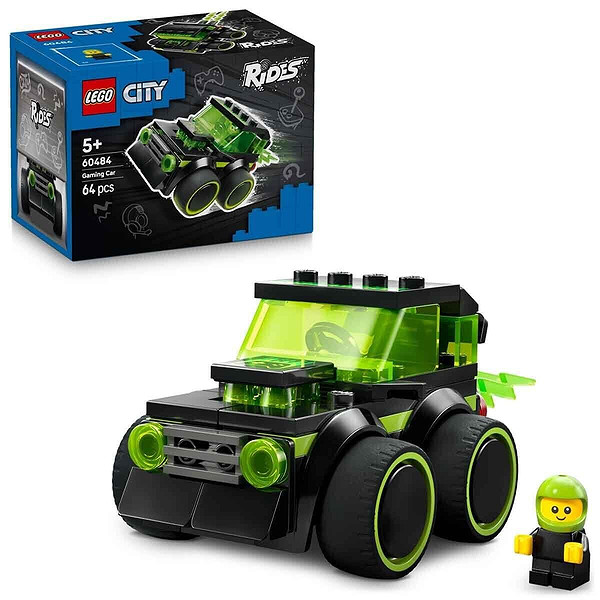 60484 Lego City Rides Gamer Yarış Arabası 64 Parça +5 Yaş