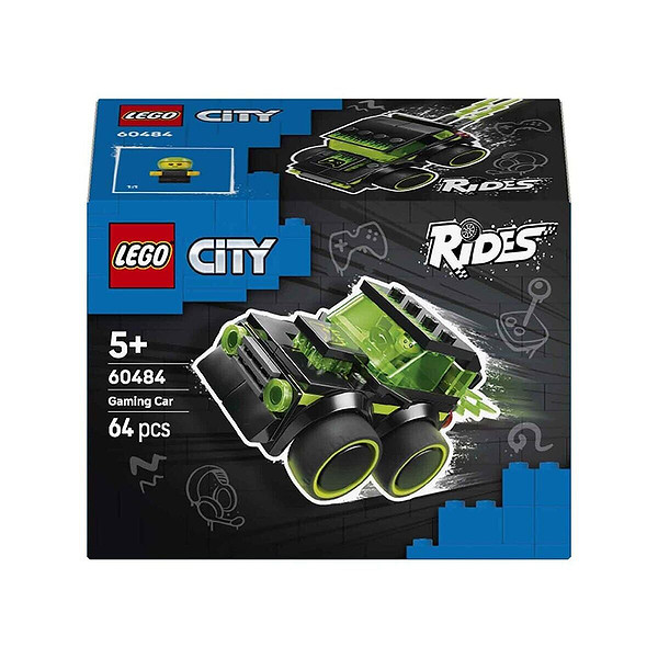 60484 Lego City Rides Gamer Yarış Arabası 64 Parça +5 Yaş
