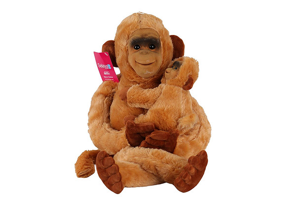 6899 Yavrulu Maymun Salaş 65 CM