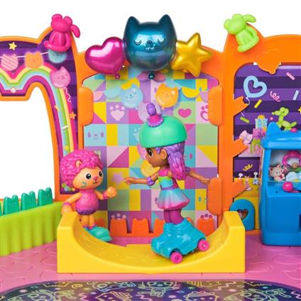 69755 Sun-Spm-Figür Oyun Set Gabby S Dollhouse Çatı Katı Paten Partisi