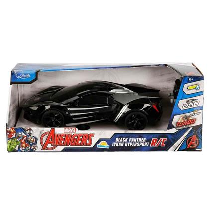 7037 Kumandalı 1:16 Avengers Black Panther Lykan Hypersport Araba