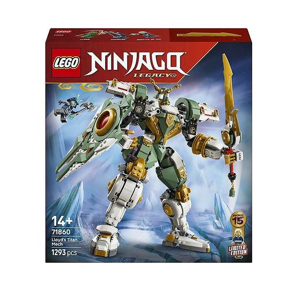 71860 Lego Ninjagolloyd'un Titan Robotu 15.Yıl Limited Eddition 1293 Prç+14 Yaş