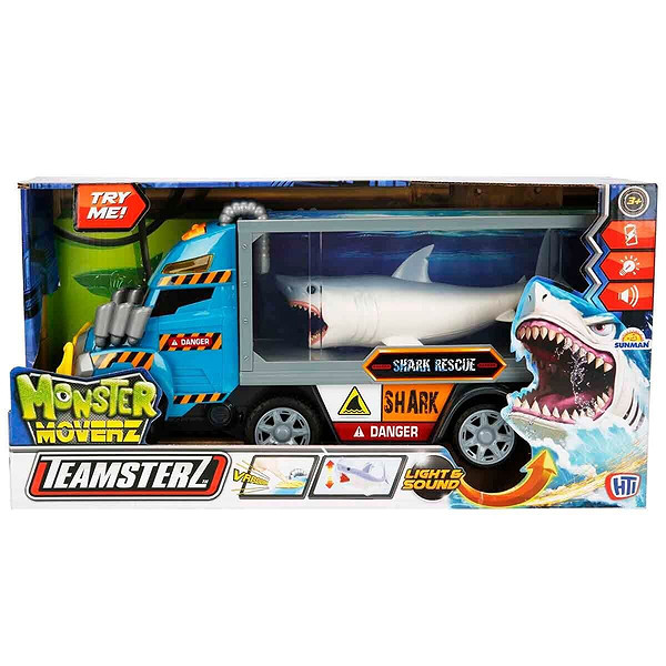 72841 Sun-Htı-Tmz-Motorize Araba Köpek Balığı Kurtarıcısı Müzik Işık FW