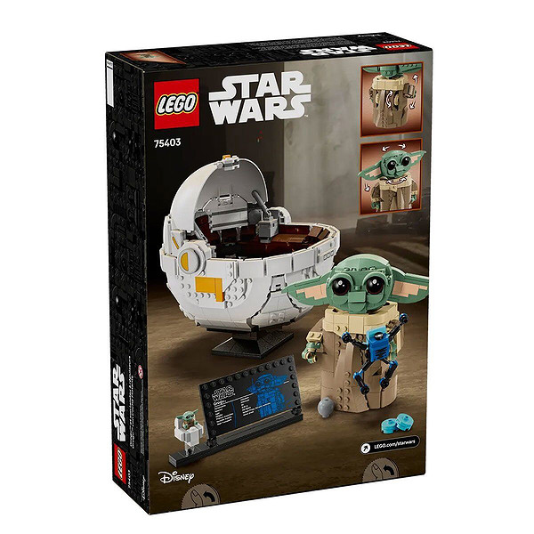 75403 Lego Star Wars - Uçan Bebek Arabalı Grogu 1048 Parça +10 Yaş