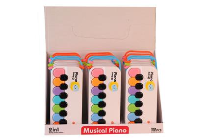 8881-1B Dısplayde Renkli Beyaz Piyano(Belirtilen Fiyat, Tekli Satış İçin Adet Fiyatıdır)