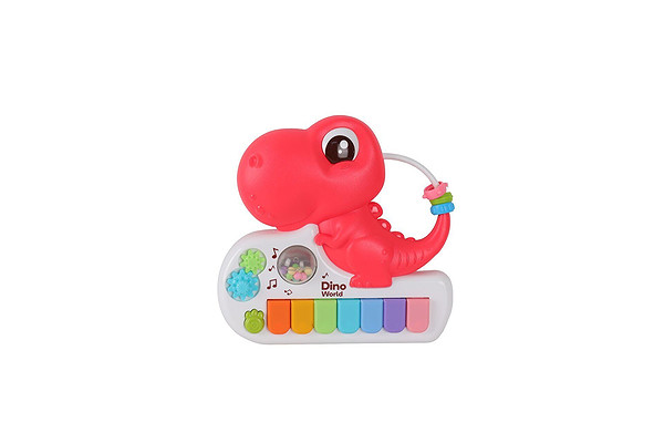 8891-1B Renkli Dinazor Çıngırak Piyano