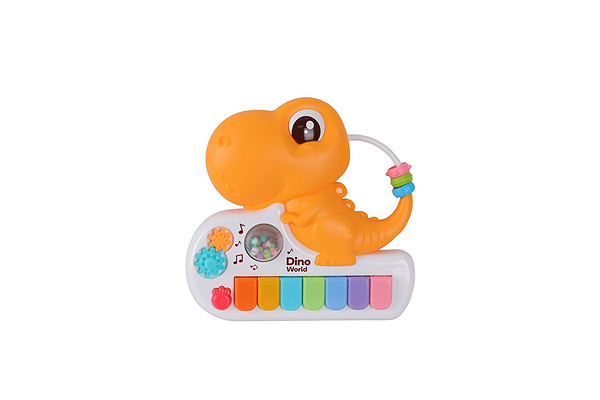 8891-1B Renkli Dinazor Çıngırak Piyano