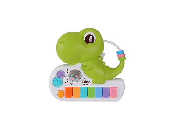 8891-1B Renkli Dinazor Çıngırak Piyano