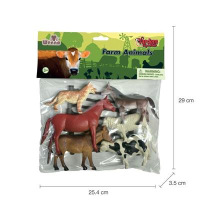 9115,9116,9117 Poşette 9 Parça Hayvan Seti