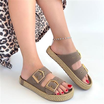 İces Vizyon Nubuk Terlik