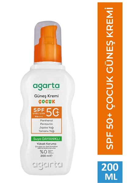 Agarta Doğal Güneş Kremi Çocuk 50 Spf 200 Ml