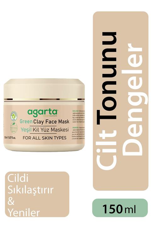 Agarta Yeşil Kil Yüz Maskesi 150 Ml