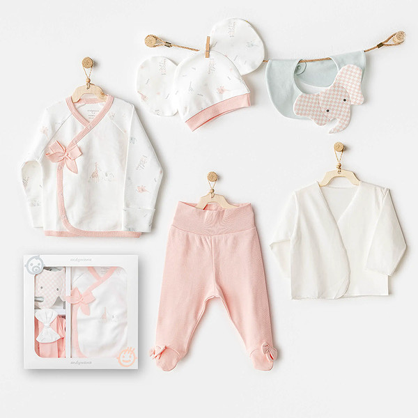 Andywawa AC25500 Love Family 5'Li Hastane Çıkış Seti Ekru