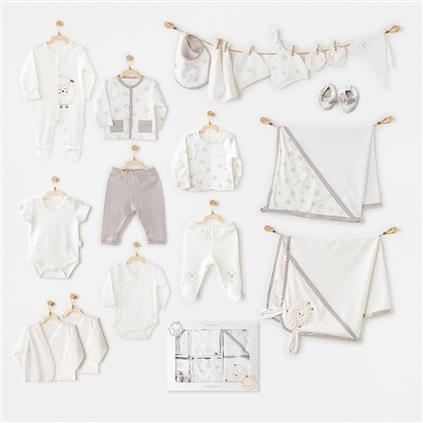 Andywawa AC25562 Newborn Set Tinny Ships 20'Li Hastane Çıkışı Ekru