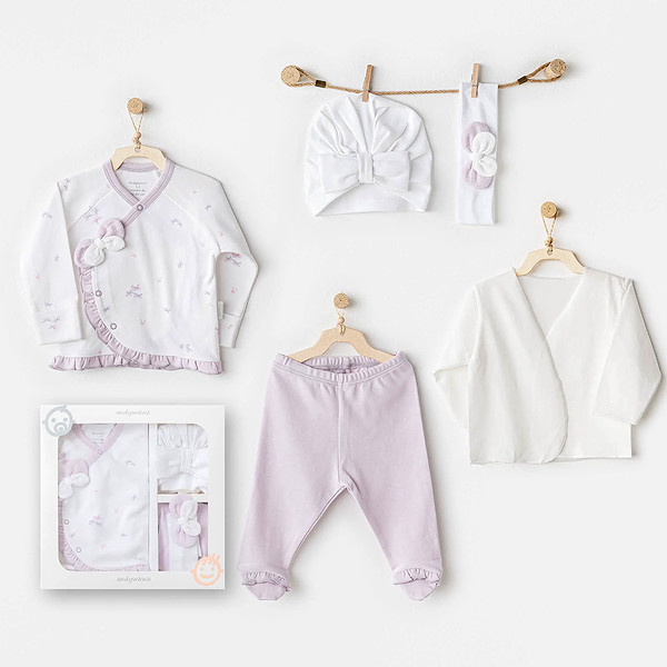 Andywawa AC25570 Magical Butterfly 5'Li Hastane Çıkış Seti White