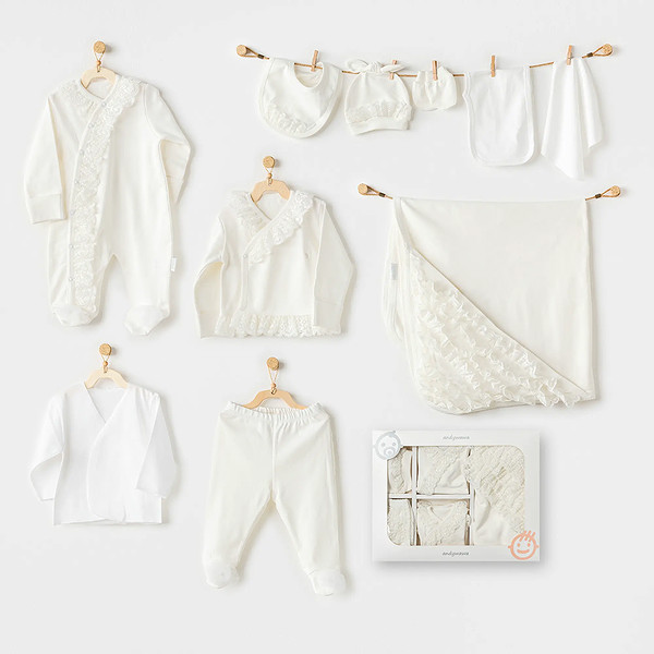 Andywawa AC25591 Chic Girl 10'Lu Hastane Çıkışı Ekru