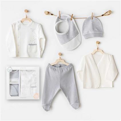 Andywawa AC25700 Mommy's Little Star 5'Li Hastane Çıkışı Ekru