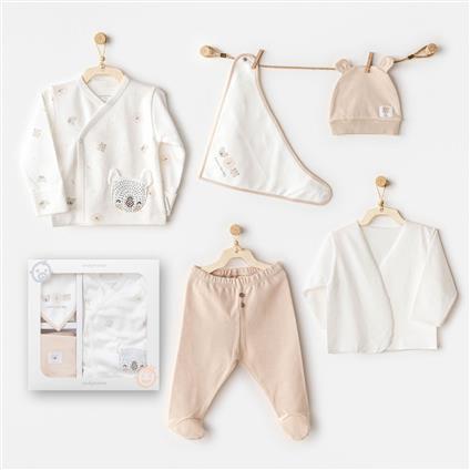 Andywawa AC25850 Happy Animals 5'Li Hastane Çıkışı Ekru