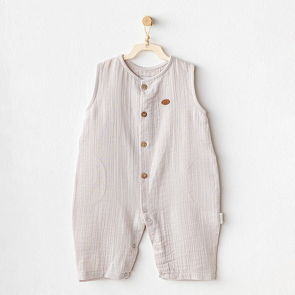 Andywawa AC25883 Müslin Home Bebe Tulum Beige