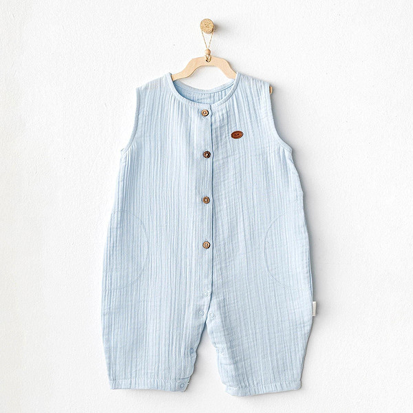 Andywawa AC25883 Müslin Home Bebe Tulum Blue