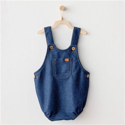 Andywawa AC25931 Romper Casual Bebek Tulum İndigo