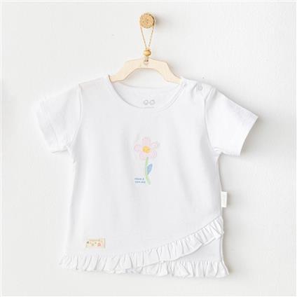 Andywawa AC25966 Casual Bebek Tişört White