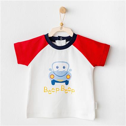 Andywawa AC25976 Casual Bebek Tişört White