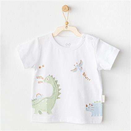 Andywawa AC25978 Casual Bebek Tshırt White