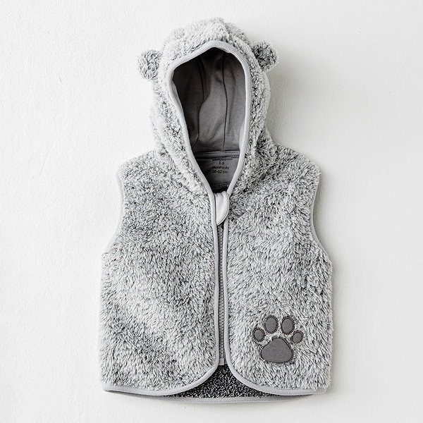 Andywawa AC26026 Keep Smiling Yelek Grey