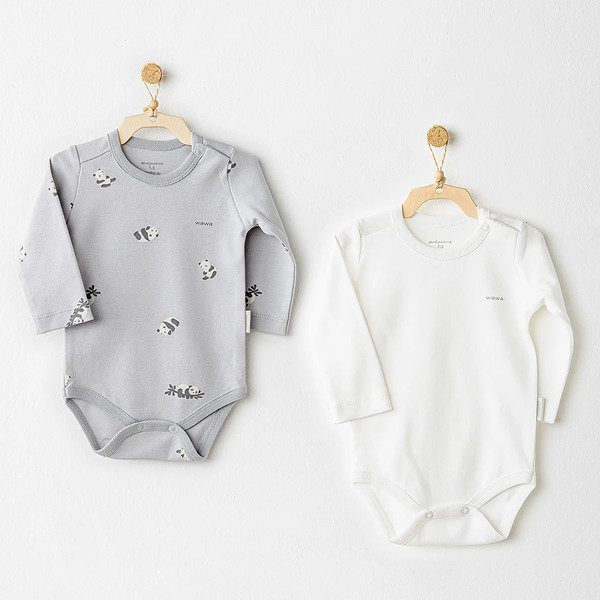 Andywawa AC26036 Keep Smiling 2'Li Badi Grey