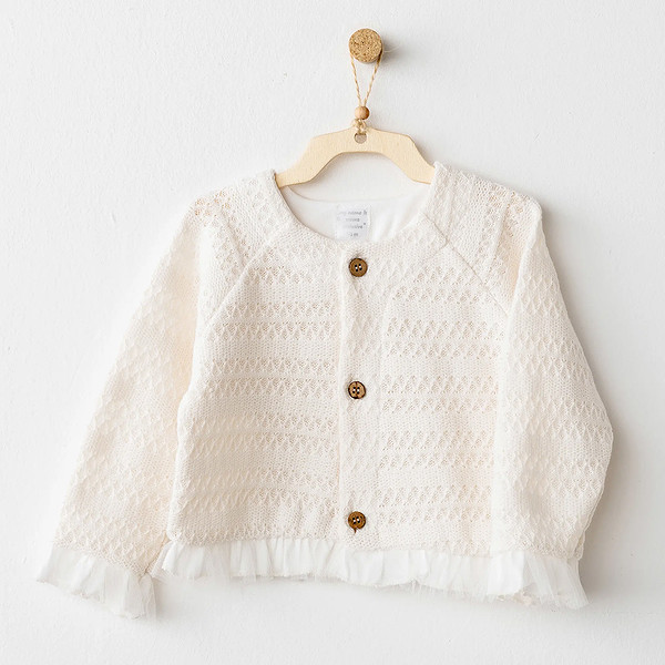 Andywawa AC26137 Wawa Exclusive Ceket Ekru