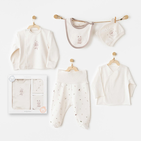 Andywawa AC26180 My 1 St Wardrobe 5'Li Hastane Çıkışı Ekru