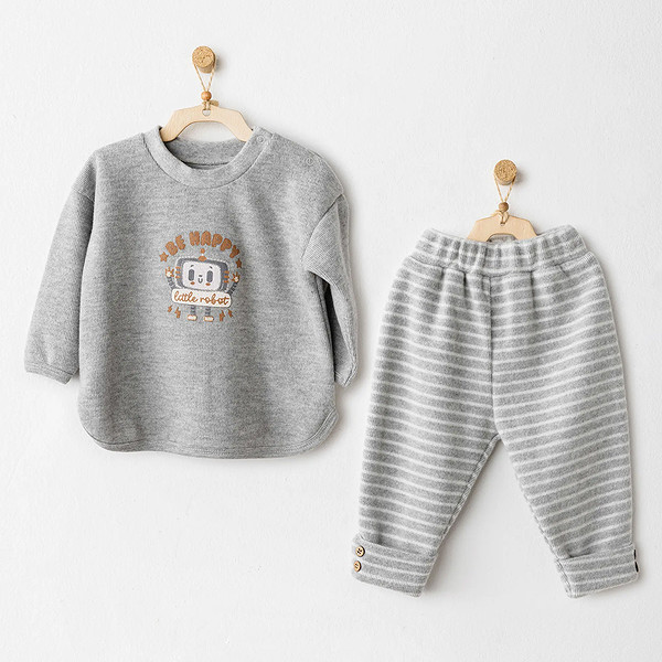 Andywawa AC26212 Casual 2'Li Takım Grey